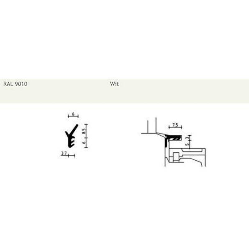 HEFSCHUIFDEURDICHTING WIT   S 4162 - 150M DEVENTER