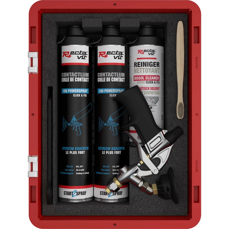 SPRAY GUN SET 169           C&F POWERSPRAY   RECTA