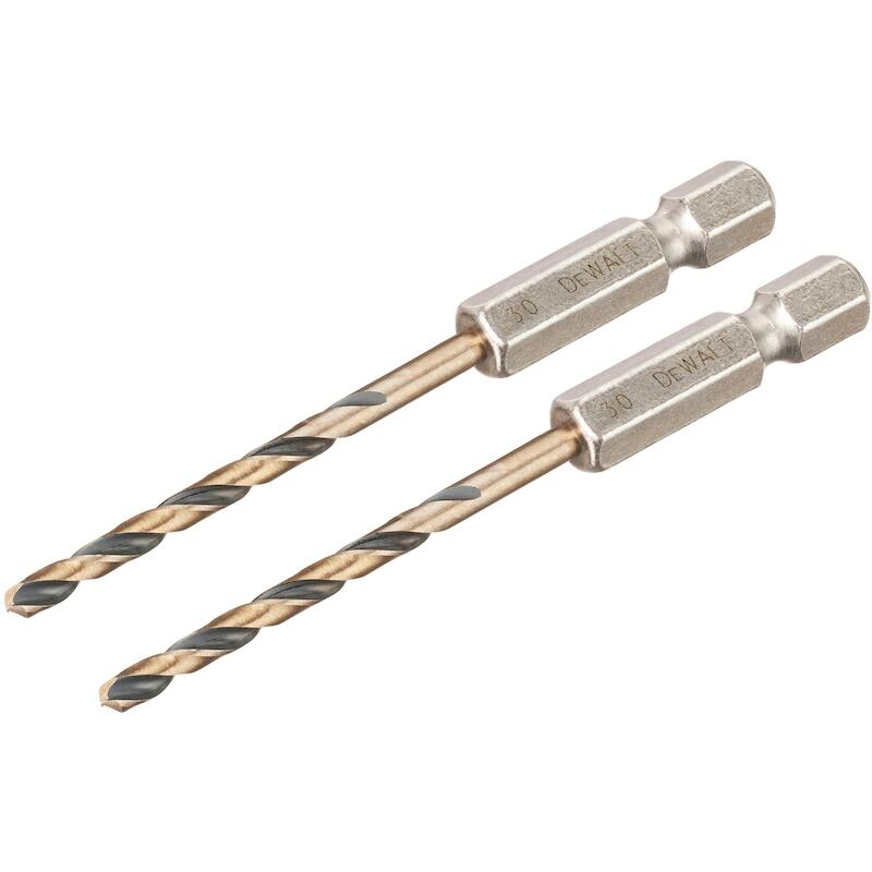 FORÉT À MÉTAUX HSS 3X75MM   DT20602-QZ HEX 1/4"DEW