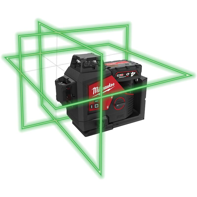 ACCUKRUISLIJNLASER 12V/4AH  M12 C3PL-401C MILWAUKE