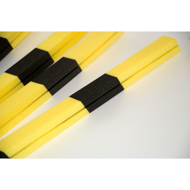 STOOTBAND - BRADY 225023 - SLEUF (B) ZWART EN GEEL(10 EA)