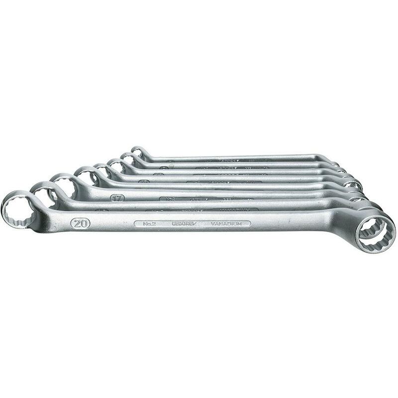 RINGSLEUTELSET 5°GEBOG.VERC.2-122 ISO 6X7-30X34 GE