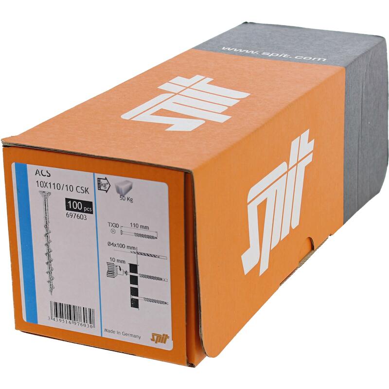VIS YTON TF 10X110          ACS CSK    697603 SPIT
