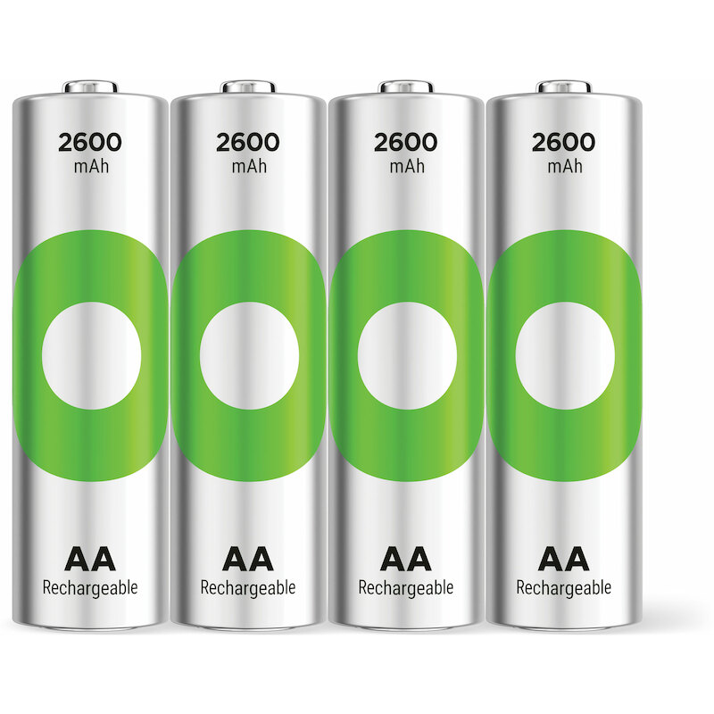BATT.RECHARGEAB.NIMH-2600MA AA            (4PC) GP