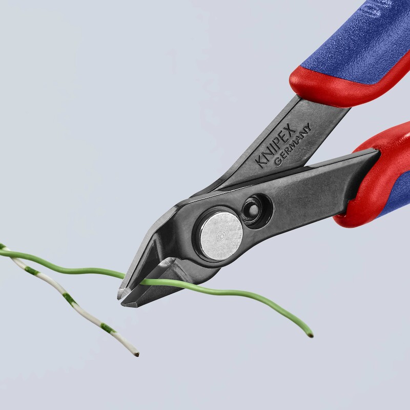 Knipex - Elektronica-zijkniptang - 78 81 125 - Electronic Super Knips - Gebruneerd - Meercomponentengreep - 125 mm - 02301806