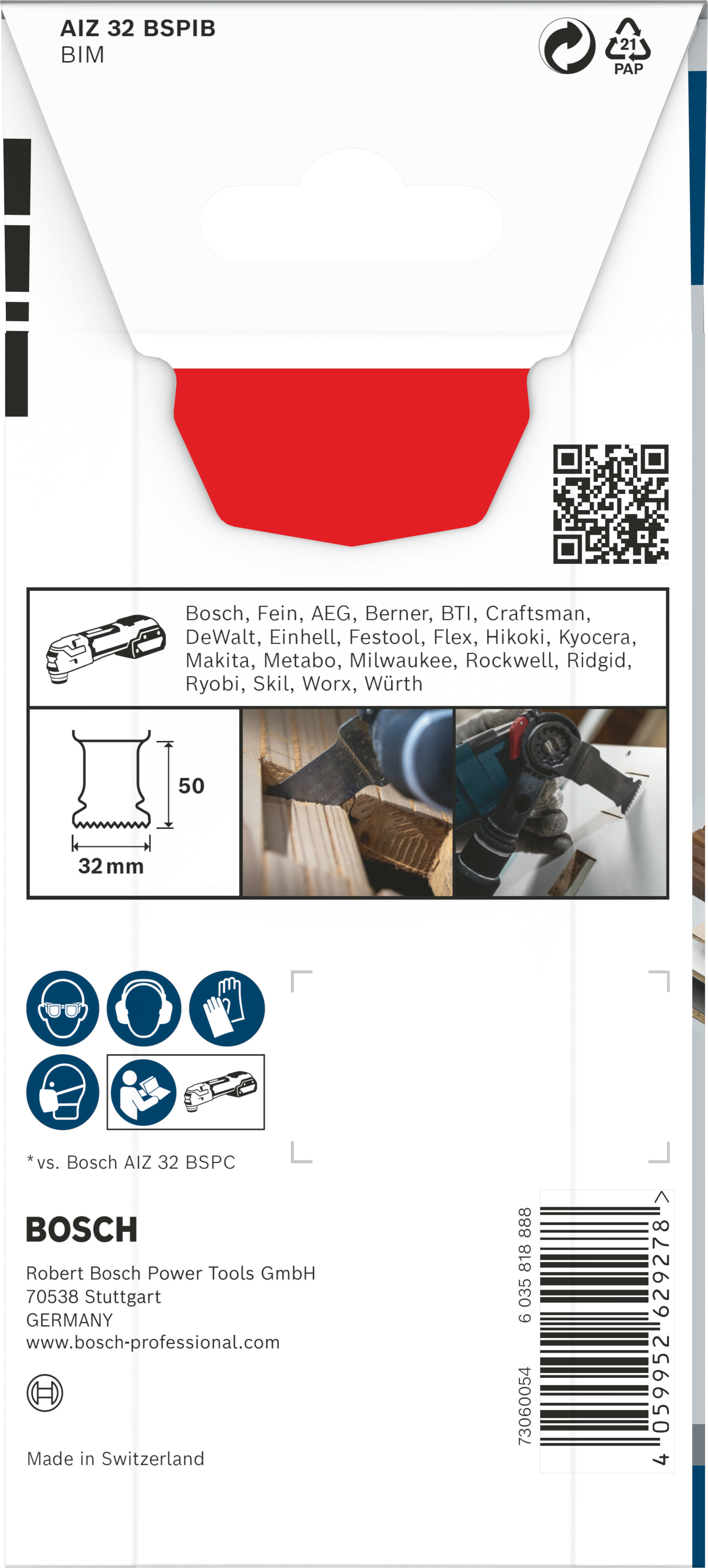 INVALZAAGBLAD 32X50MM       2608669070       BOSCH