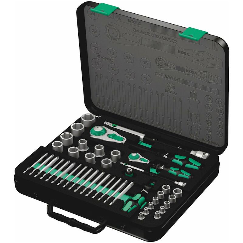 RATELSET+BITS+DOPP.1/4+1/2" 8100 SA/SC METR.(43ST)
