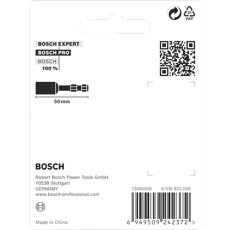 DOPSLEUTELSET PRO IMP. 1/4" 2608521U64 (3ST) BOSCH