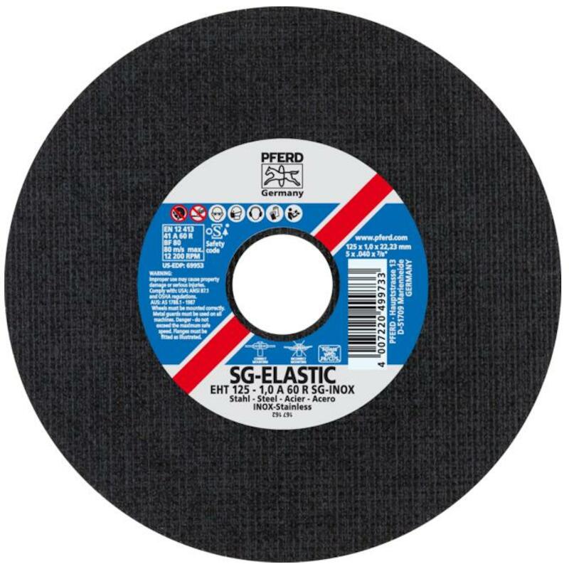 DISQUE TRONÇ. 125X1X22,23MM SG STEELOX       PFERD
