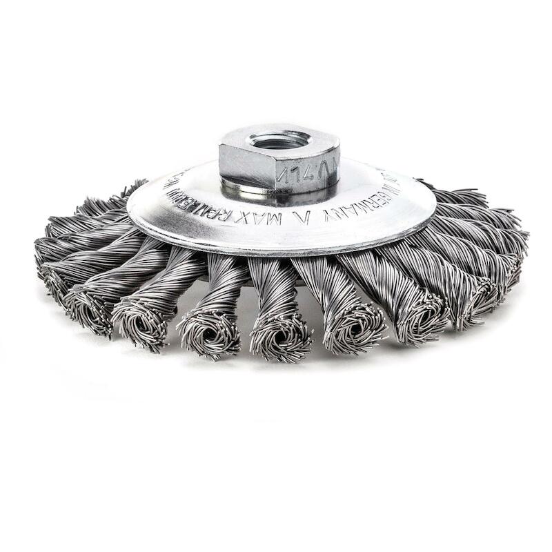 BROSSE CONIQUE 100MM        471157 ACIER  LESSMANN
