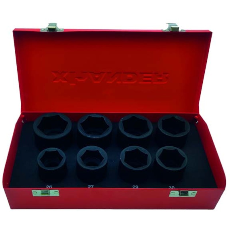 JEU DE DOUILLES 3/4" 26-38  P76BKPD (8PC)  XHANDER