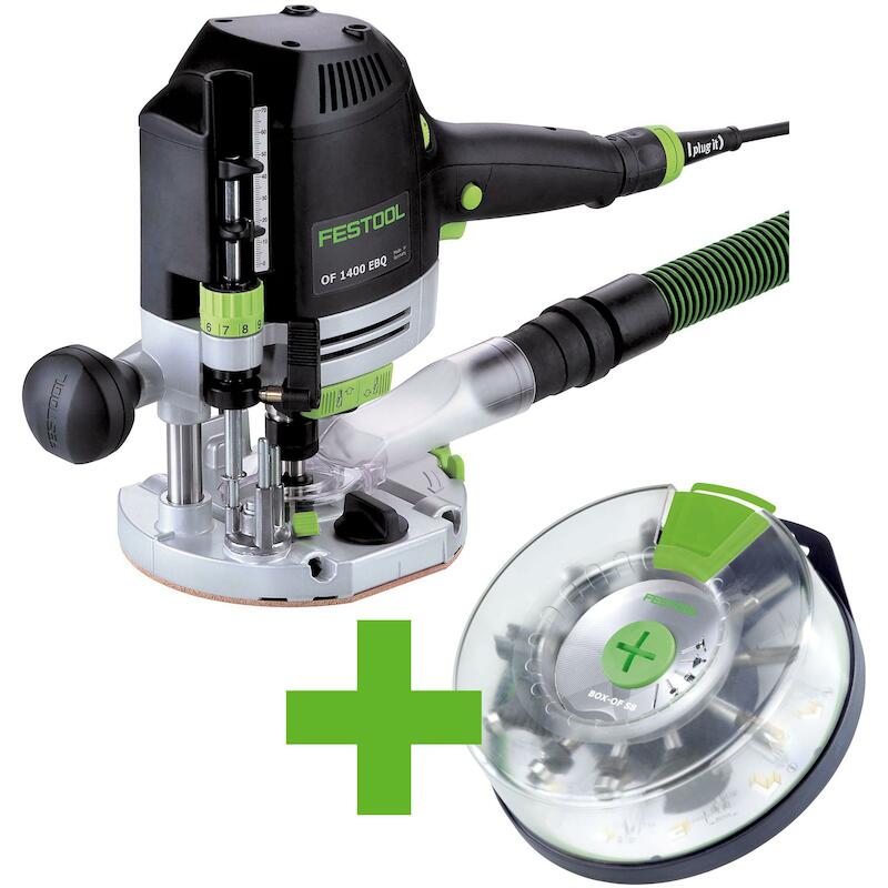 DÉFONCEUSE OF 1400 EBQ-PLUS + BOX-OF-S - 576540 - FESTOOL