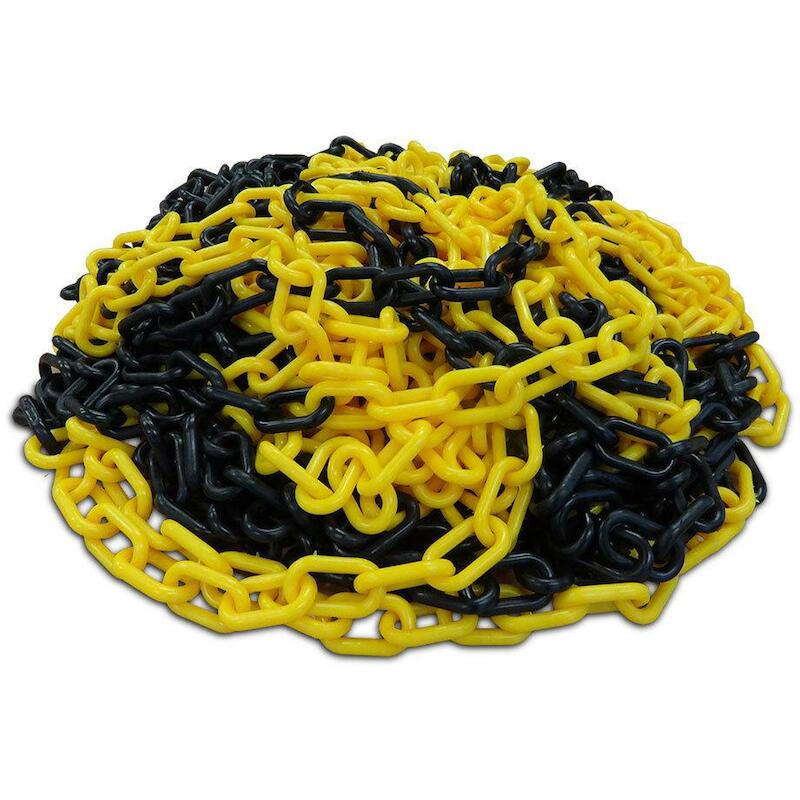 CHAINE SIGN. JAUNE/NOIR 6MM SIKETTGZ6 (1SAC/25M)