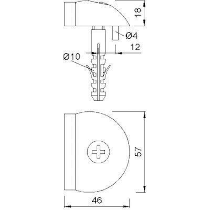 DEURSTOPPER NATUURKLEUR ALU 2001.31