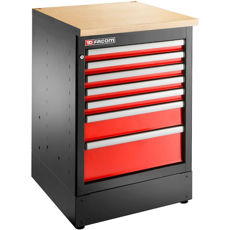 MEUBLE BAS 7 TIROIRS ROUGE  JLS3-MBS7T       FACOM