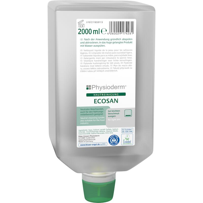 HANDREINIGER SOFTBAG/2000ML ECOSAN      PHYSIODERM
