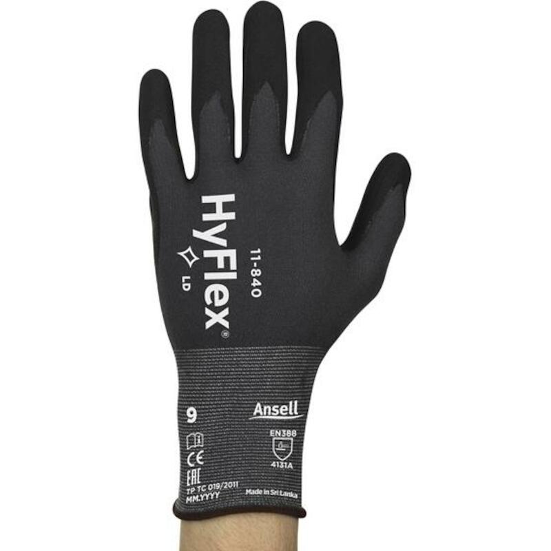 GANT HYFLEX GRIS/NOIR       11-840       11 ANSELL