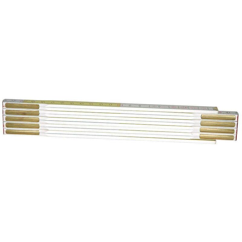 MÈTRE PLIANT BOIS JAU/BL 2M 0-35-458 15MM  STANLEY