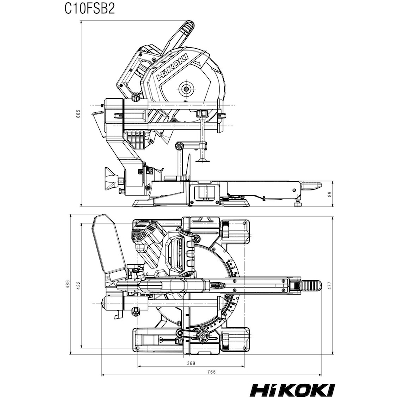 AFKORTZAAG 1200W/254MM      C10FSB2         HIKOKI