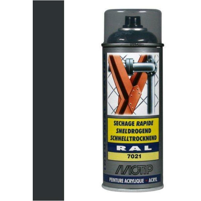 PEINT.ACR.GRISNOIR 400ML    07149 - RAL.7021 MOTIP