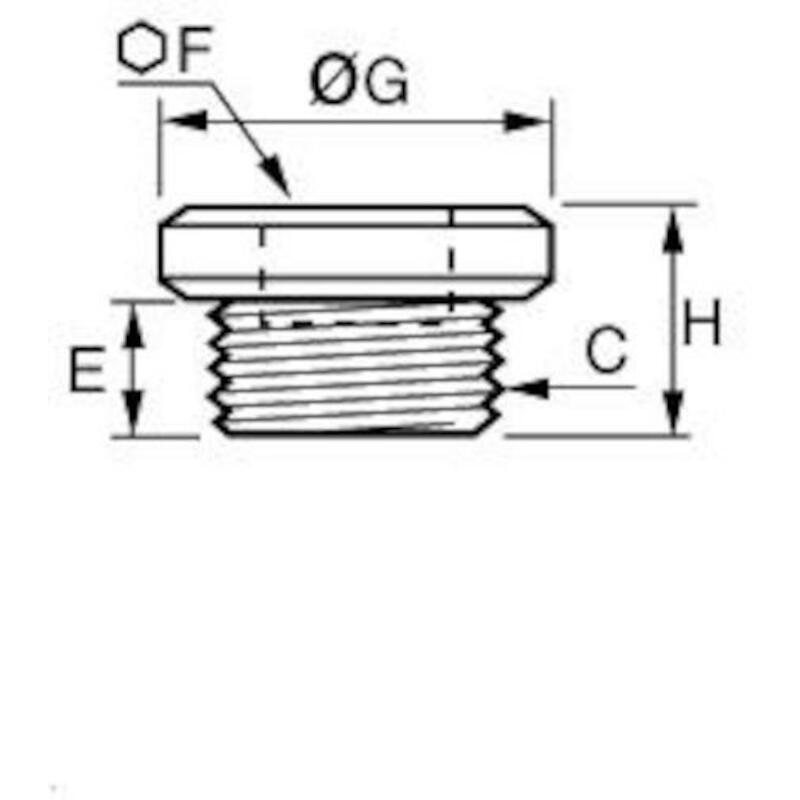 STOP 6K +KRAAG 3/8"BSPP     0919 00 17 MESS.LEGRIS