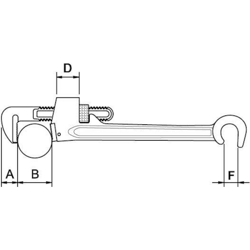 CLÉ SERRE-TUBE RÉGL. 1 1/2" 57582       EGA MASTER