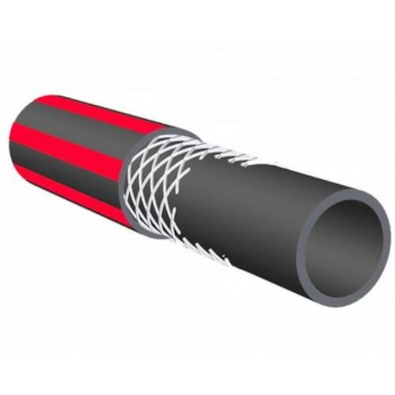 TUYAU EPDM ROUGE/NOIR 19X31 CASTOR - 20/80BAR
