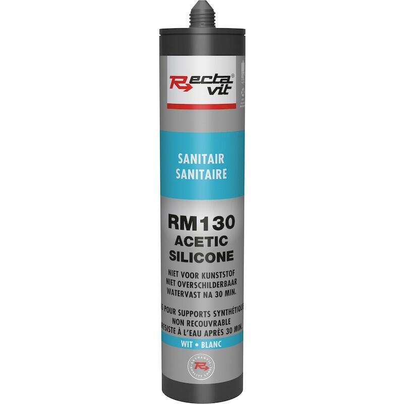 Rectavit - Mastic sanitaire - Recta-Mastic 130 - Blanc - 310 ml - 11050007