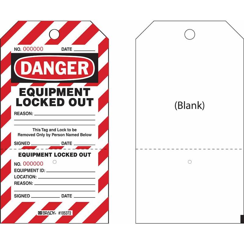 ETIQ.'EQUIPMENT LOCKED OUT' 105372(25) 101,6X177,8
