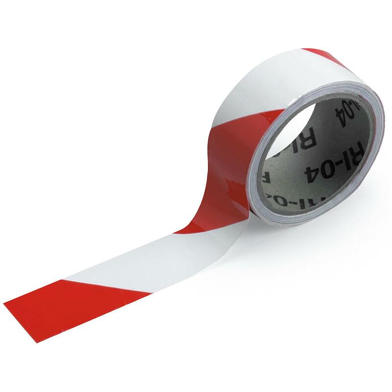 SIGNALISATIETAPE - BRADY 255295 - ROOD EN WIT 38 MMX33 M