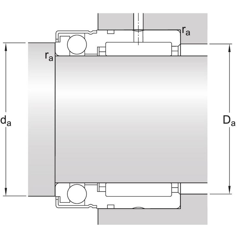 NAALD/KOGELTAATSLAGER - SKF NX 20 Z