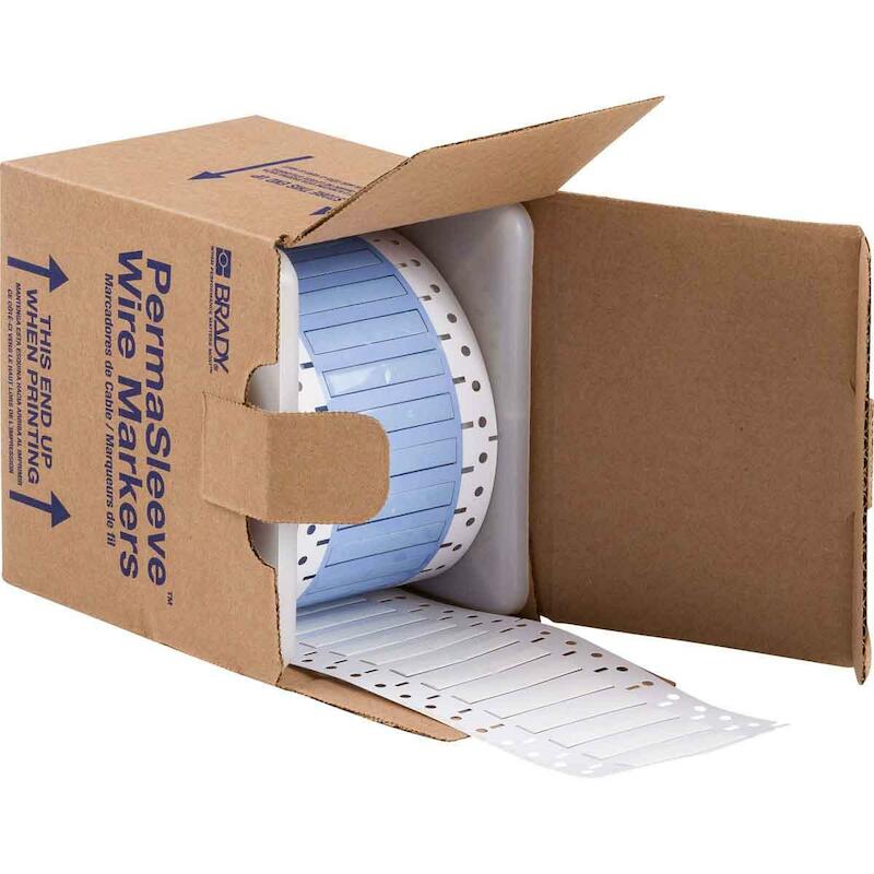 KRIMPKOUS - BRADY 104664 - WIT 25,4X 8,5 MM (1000EA)