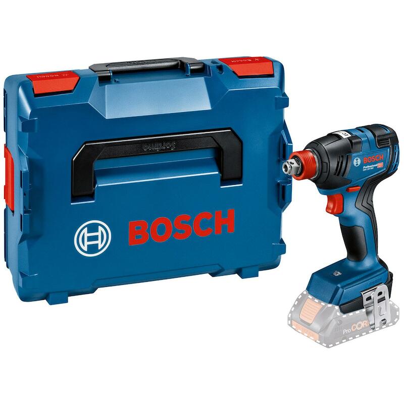 Bosch - gdx 18V-200 - boulonneuse à chocs sans fil - body - 18 V - 200 Nm - six pans creux 1/4" - carré mâle 1/2" - en L-Boxx 136 - 03182088
