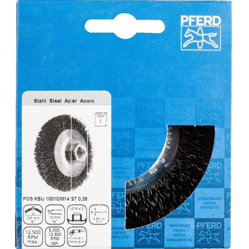 BROSSE CONIQUE 100MM        KBU ACIER        PFERD
