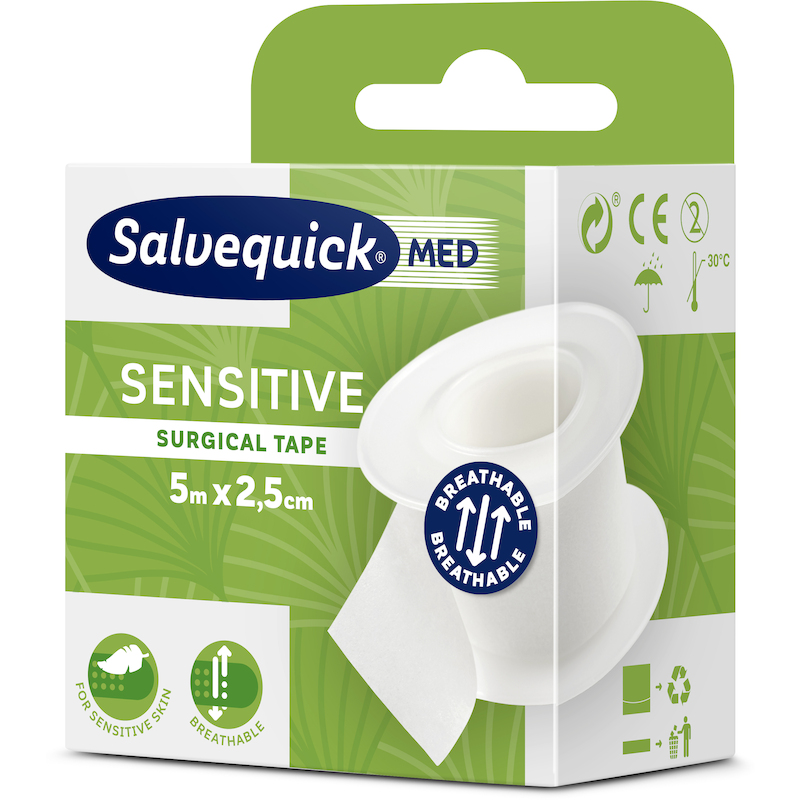 FIXATIETAPE SENSITIVE 2,5CM 310366 - 5M SALVEQUICK