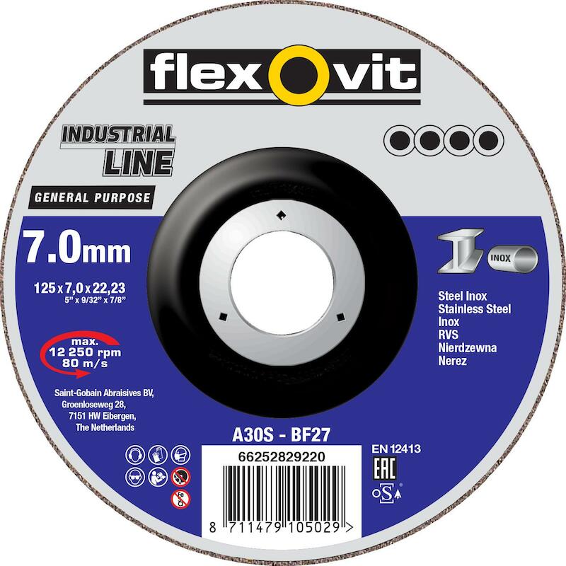 DISQ. ÉBARBER 125X7,0X22,23 GENERAL PURPOSE FLEXOV