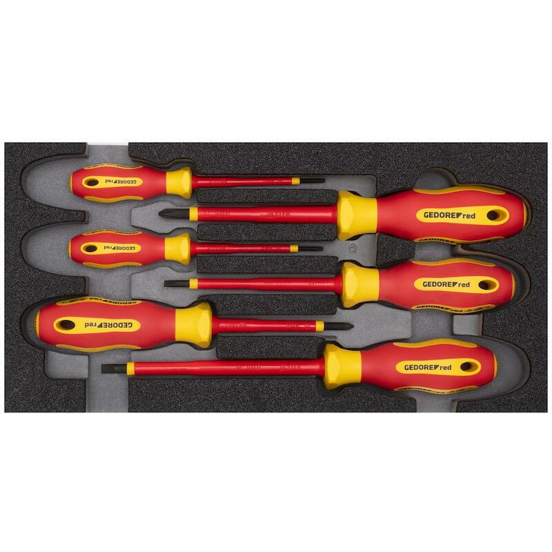 JEU DE TOURNEVIS EN MODULE  R2215 -VDE (6PC)GEDORE