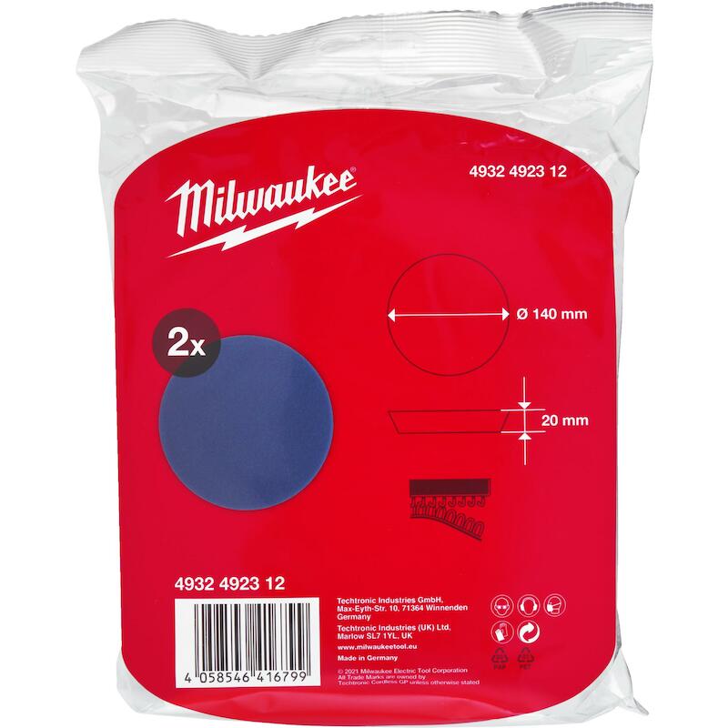 POLIJSTSPONS BLAUW ULTRA-F. 4932492312 (2ST) MILWA