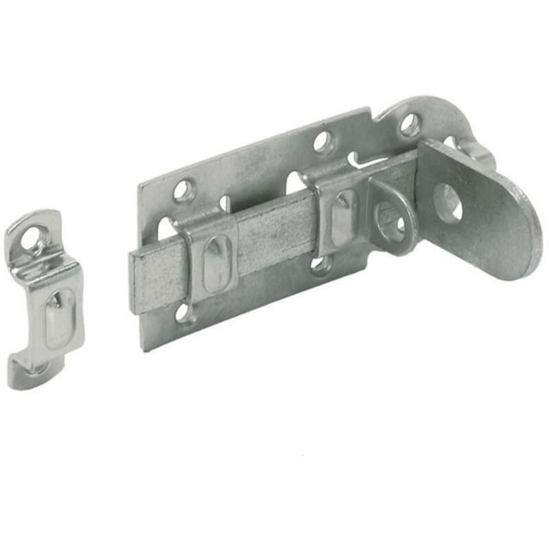 Bodegraven - Verrou porte-cadenas - Plat - Électrozingué - 100 x 44 mm - 74500 - 02085458