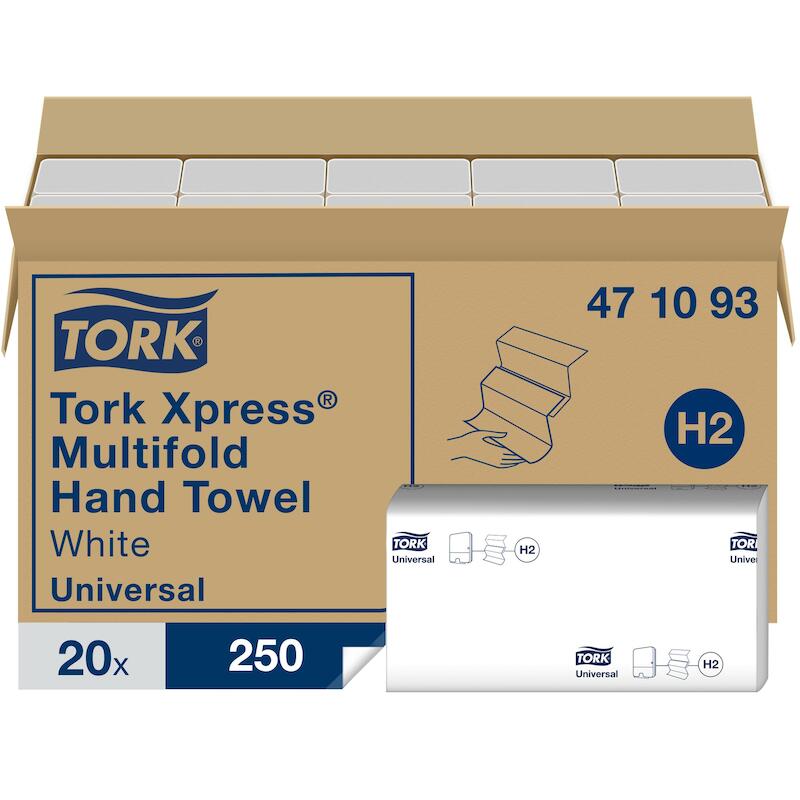 HANDDOEK XPRESS WIT         471093-250ST-1L.  TORK