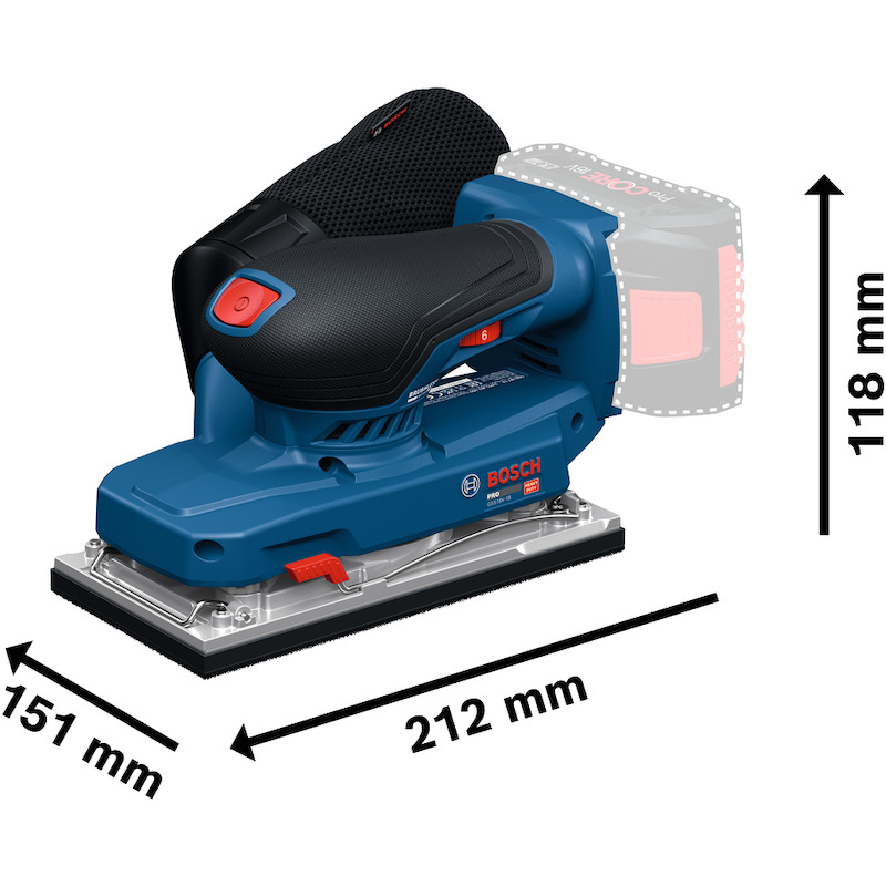 PONÇEUSE VIBR.ACCU 18V/BODY GSS18V-18  (L-BOXX)BOS