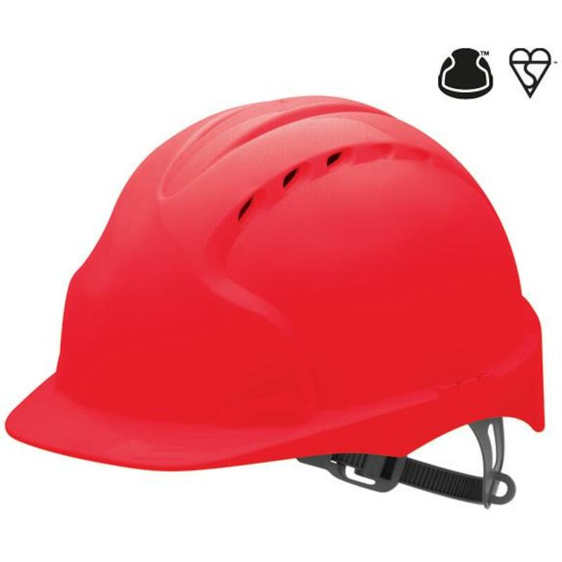 Jsp - Safety helmet - evo 3 - OneTouch - vented - red - 02745954