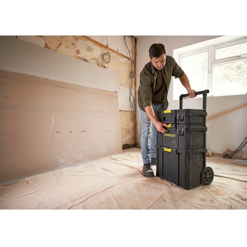 Stanley - Modular rolling toolbox - STST83319-1 - 3-IN-1 - 80 l - 45 kg - 550 x 400 x 740 mm - 03163281