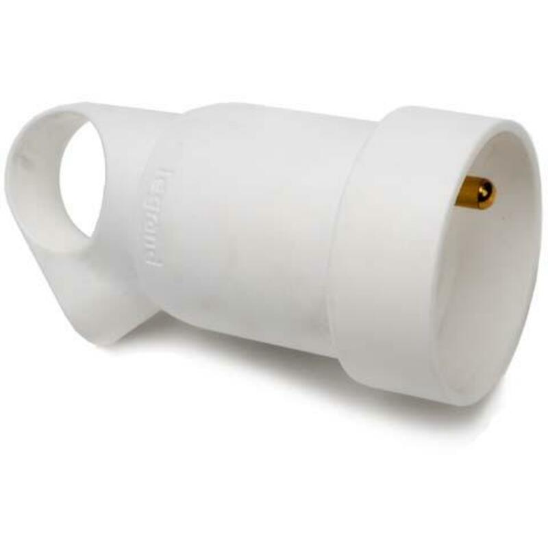 FICHE FEMELLE 250V 10/16A   38611 + ANNEAU BLANC