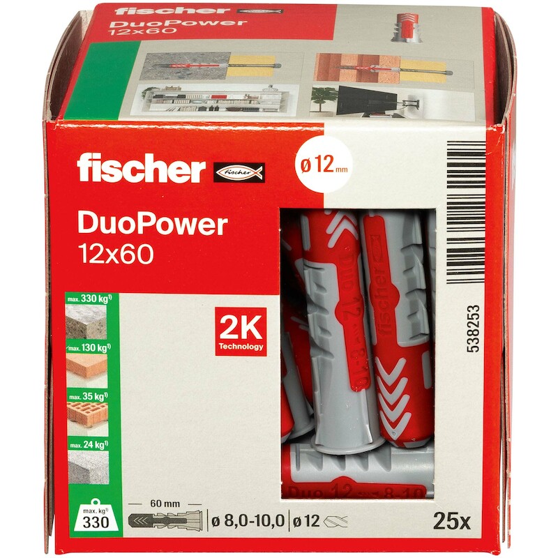 PLUG NYLON 12X60            DUOPOWER       FISCHER
