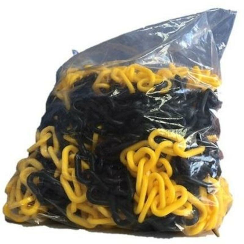 CHAINE SIGN. JAUNE/NOIR 6MM SIKETTGZ6 (1SAC/25M)