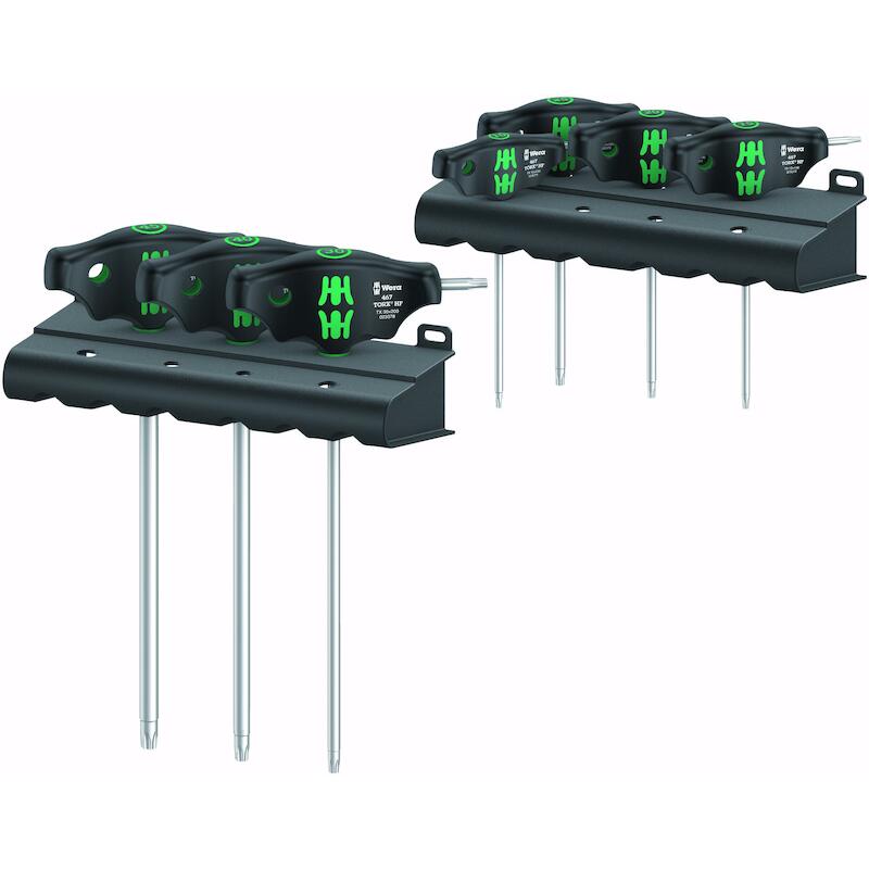 Wera - Schroevendraaierset - 467/7 torx hf set 1 - T-greep - tx 10–TX 45 - 7-DELIG - 03166850