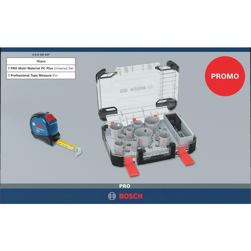 JEU SC.CLOUCHE+MÈTRE RUBAN  061599769F (14PC)BOSCH