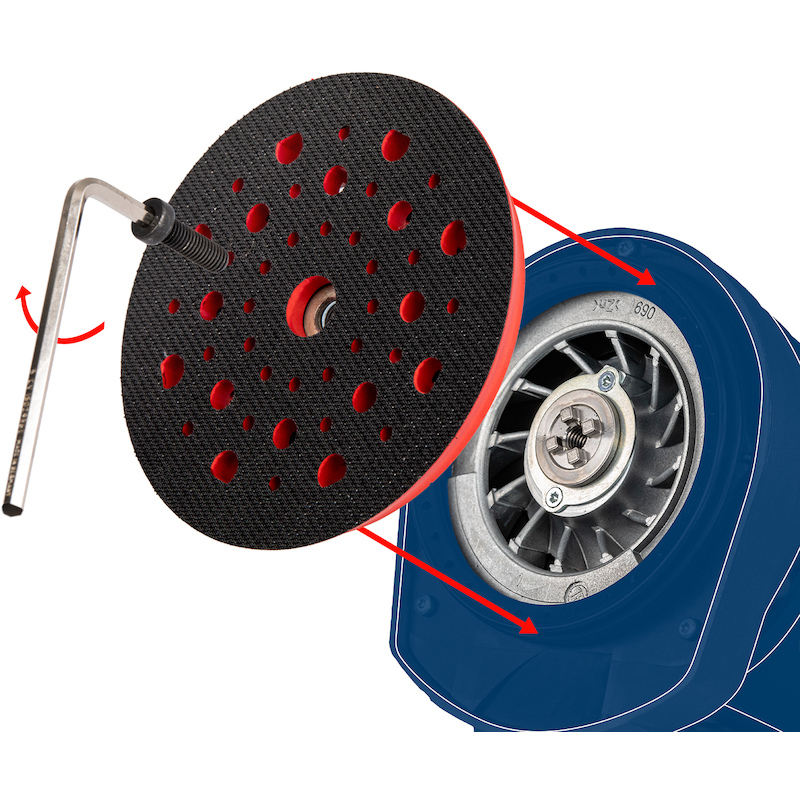 PLATEAU PONÇAGE 125MM       2608900004       BOSCH