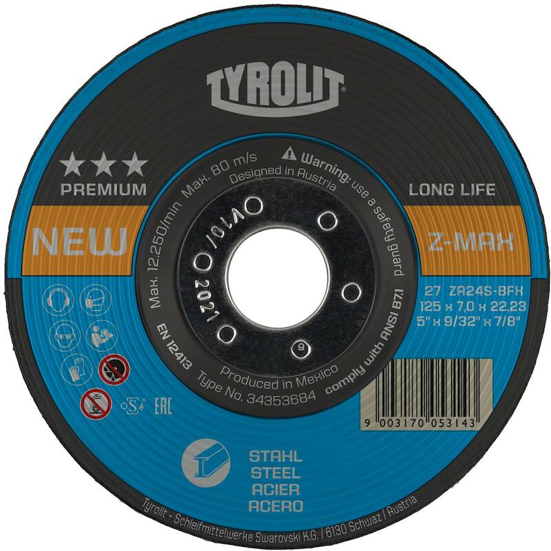 DISQ. ÉBARBER 115X7,0X22,23 PREMIUM        TYROLIT